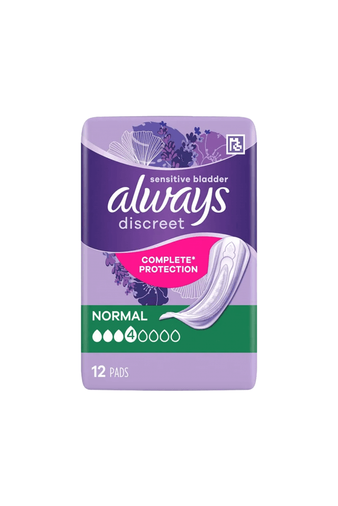 Always  Discreet For Sensitive Bladder Normal Pads 12 Pack