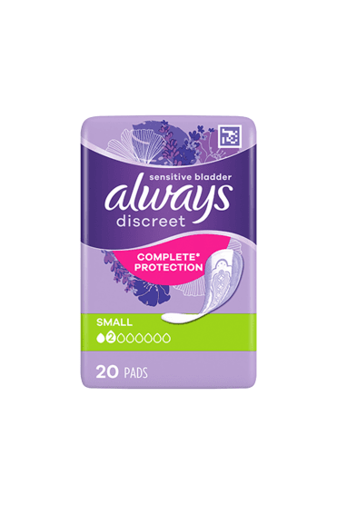 Always Discreet For Sensitive Bladder Small Pads 20 Pack