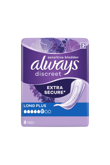 Always Discreet Pads Long Plus 8 pack