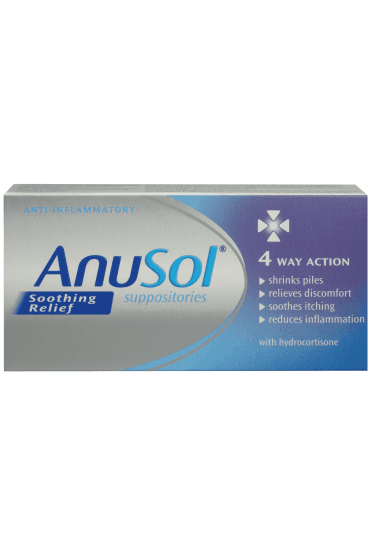 Anusol Soothing Relief Suppositories 12 Pack