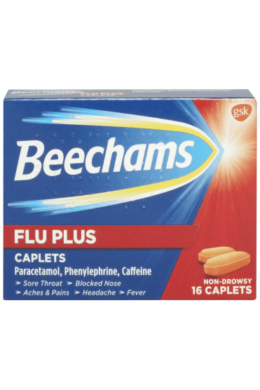 Beechams Flu Plus Caplets - 16 Caplets