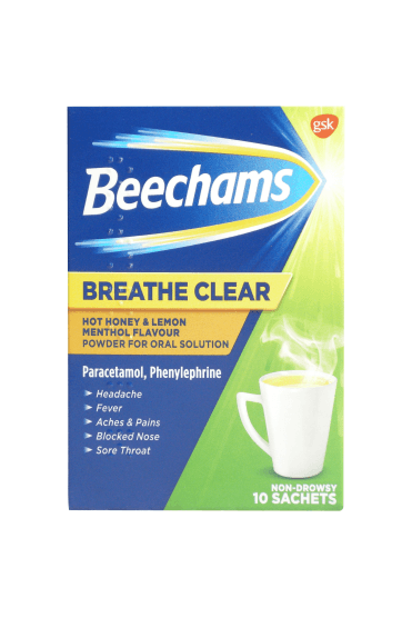 Beechams Beechams Powders Honey & Lemon Menthol 60G 10 Sachets