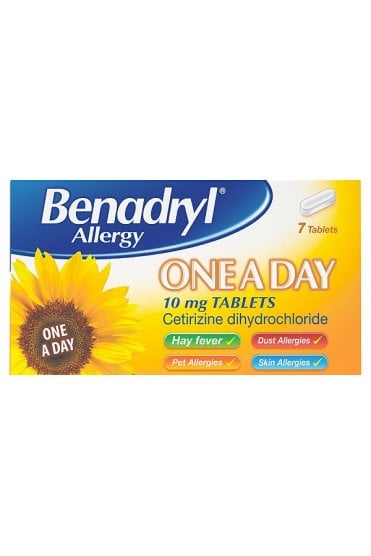 Benadryl Allergy One A Day 10mg Tablets 7