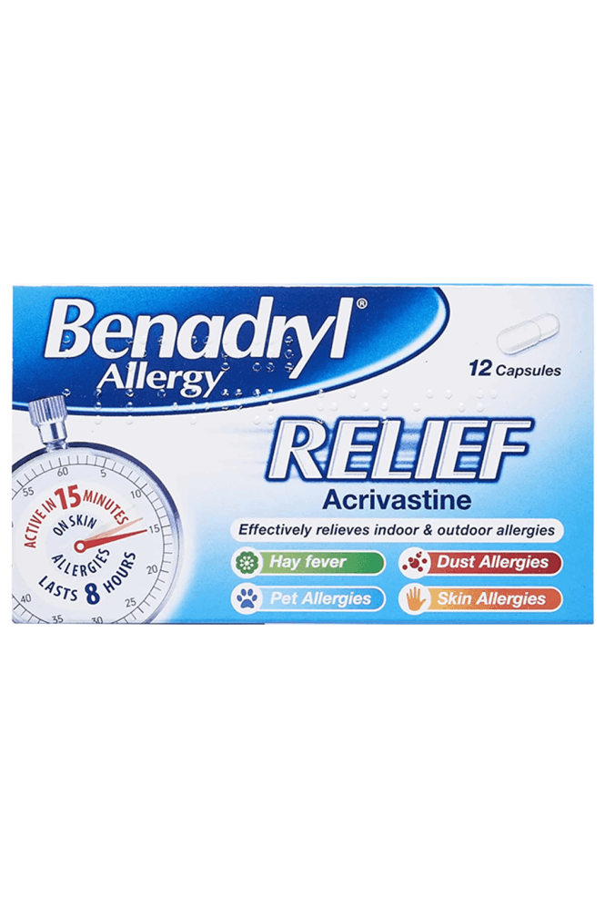 Benadryl  Allergy Relief - 12 Capsules