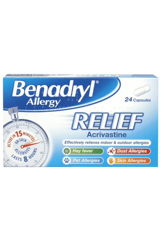 Benadryl  Allergy Relief - 24 Capsules