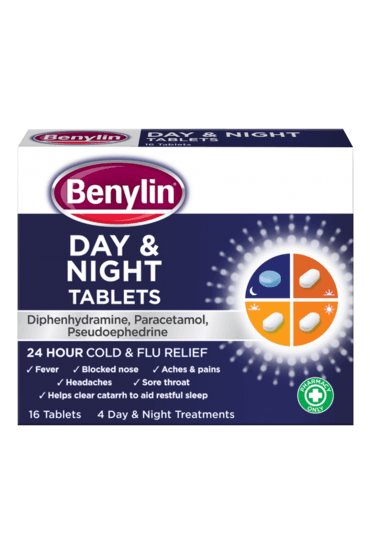 Benylin Day & Night Tablets - 16 Tablets