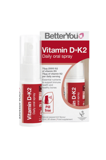Better You Vitamin D3 + K2 Oral Spray 3000IU/75µg 12ml