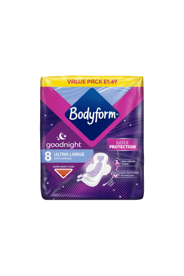 Bodyform Ultra Large Towels Goodnight with Wings 8