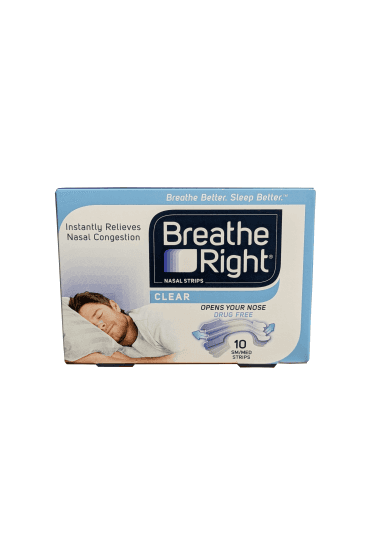 Breathe Right Nasal Strips Sensitive Skin - 10 Regular Strips