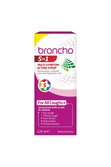Broncho 5 In 1 Multi-Symptom Action Syrup 120ml