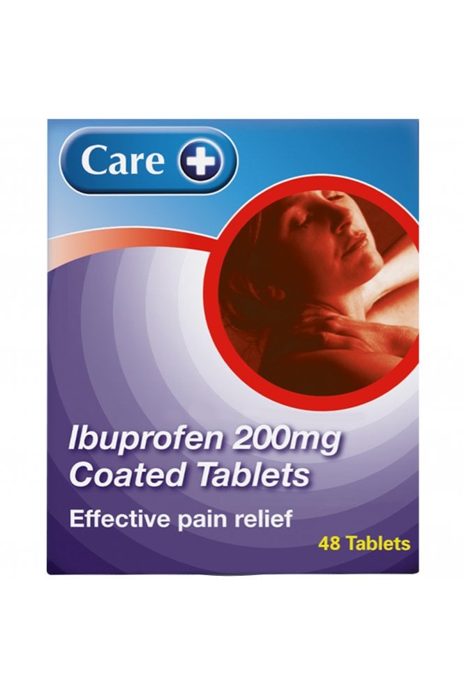 Care+ Care 200mg Ibuprofen (Brands May Vary) 48 Tablets