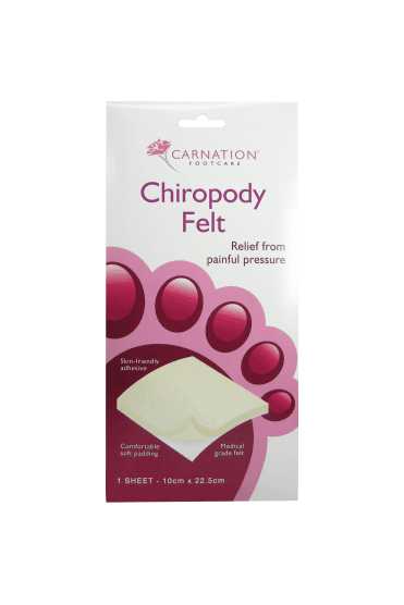 Carnation Chiropody Felt 1 Sheet 10cm x 22.5cm