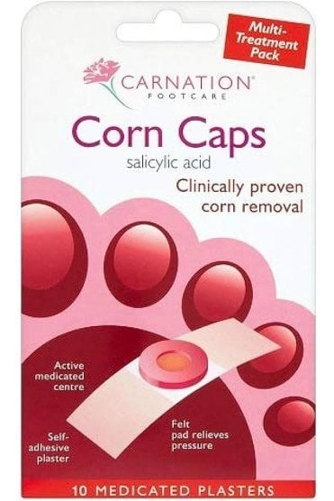 Carnation Corn Caps 10 Medicated Plasters