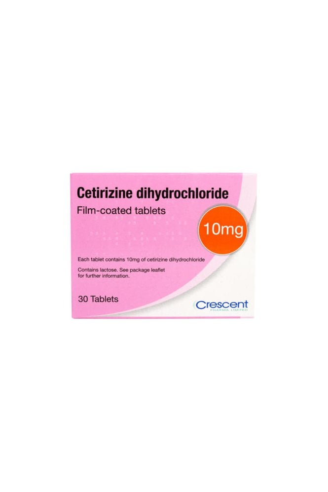 Cetirizine  Hydrochloride 30 Tablets 10mg (Brands May Vary)