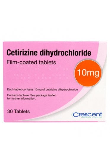 Cetirizine Hydrochloride 30 Tablets 10mg (Brands May Vary)