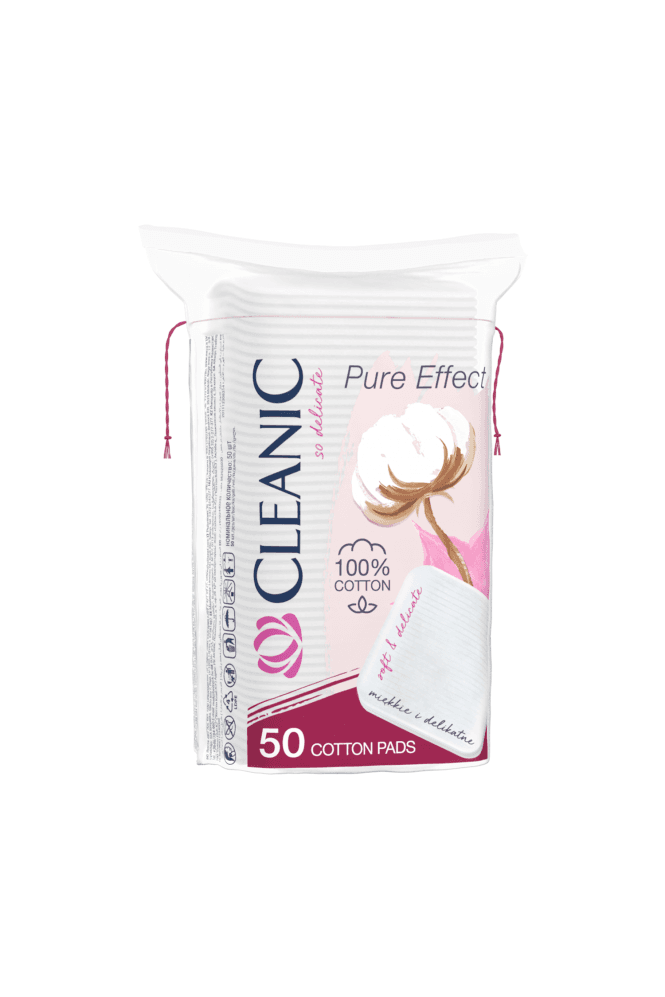 Cleanic  Pads Pure Effect 50pcs Square
