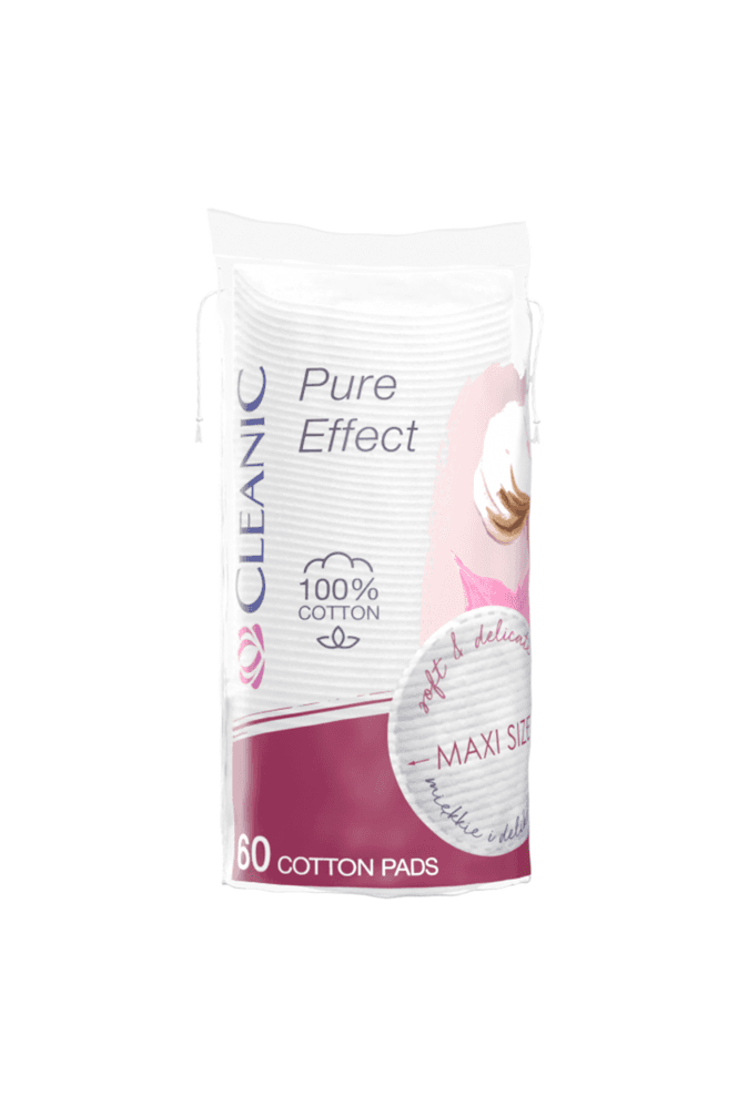 Cleanic  Pads Pure Effect 60pcs Round Maxi Size