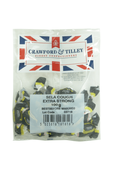 Crawford & Tilley Sela Cough Extra Strong Sweets 100g