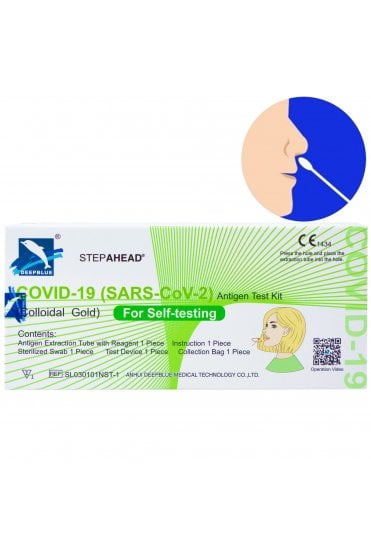 Deep Blue Covid-19 Antigen Lateral Flow Test Kit