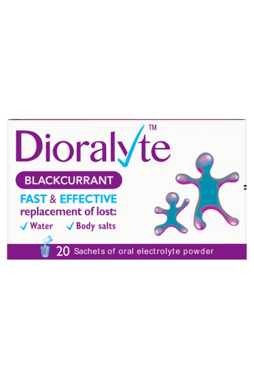 Dioralyte Oral Powder Sachets Blackcurrant 20