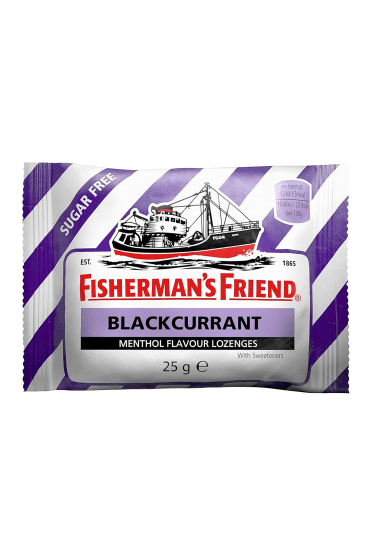 Fisherman's Friend Blackcurrant Sugar Free lozenges 25g