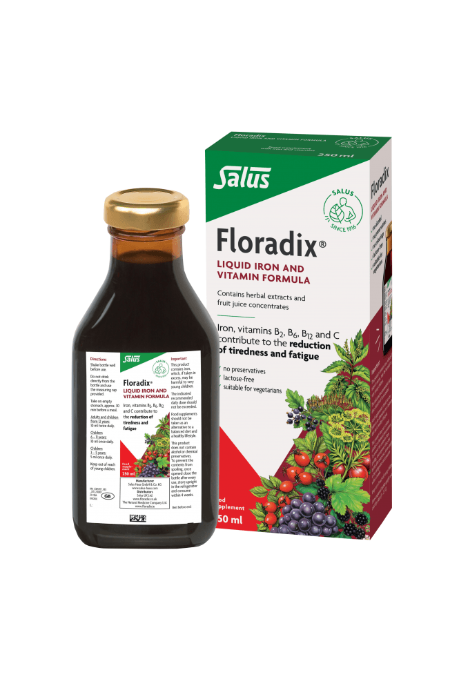 Floradix  Liquid Iron and Vitamin Formula Food Supplement 250ml