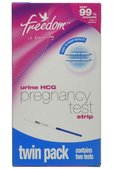 Freedom Urine HCG Home Pregnancy Test Strip Twin Pack