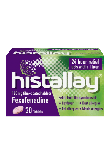Histallay Fexofenadine120mg OTC Tablets 30 (brands may vary)