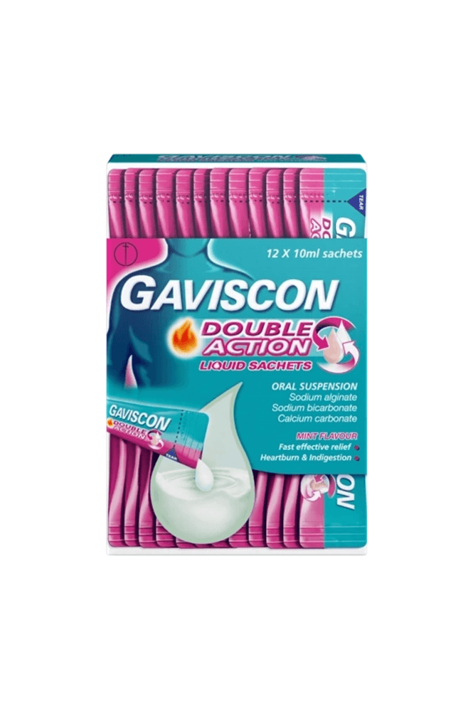 Gaviscon  Double Action Liquid Sachets 12 x 10ml sachets
