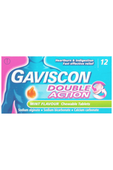 Gaviscon Double Action Mint 12 Tablets