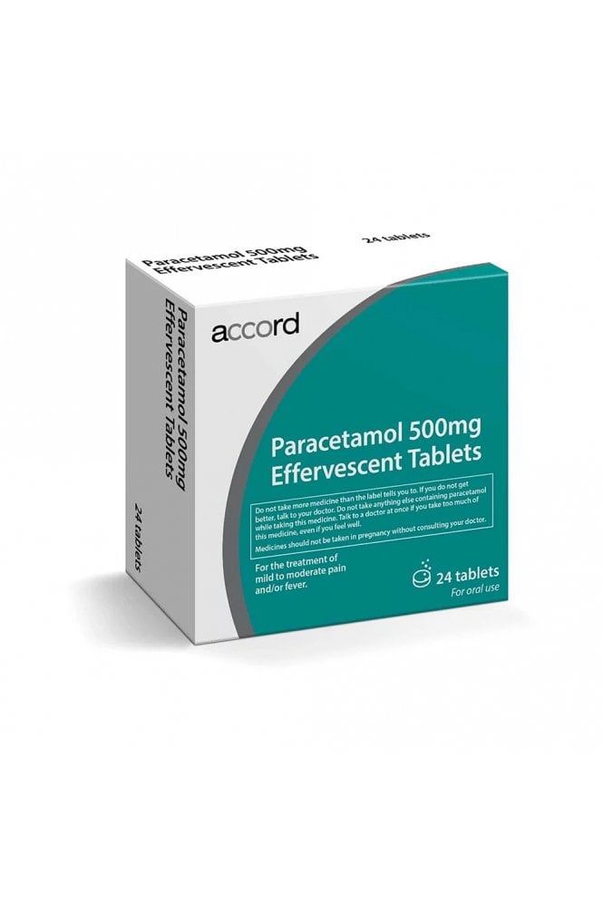 Paracetamol Generic  Effervescent Tablets 500mg 24 (Brands May Vary)