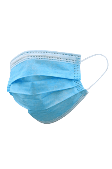 Disposable Face mask 3 ply  - pack of 50 - Blue