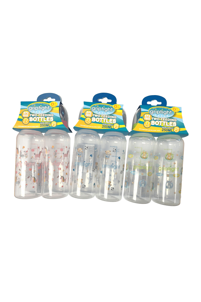 Griptight  250ml Twin Pack Bottles (Colours may vary)