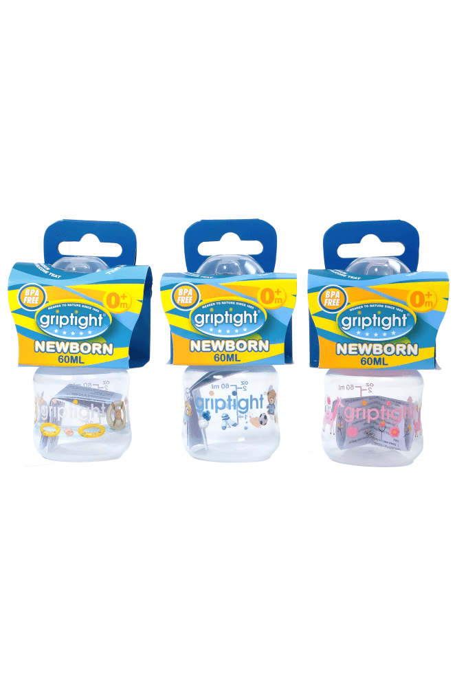 Griptight  60ml BPA Free Bottle (Colours may vary)