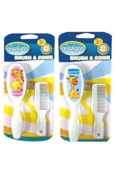 Griptight Brush & Comb Set (Giraffe)
