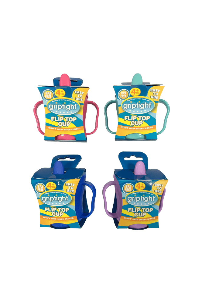 Griptight  Flip Top Cup (Colours may vary)