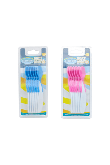 Griptight Soft Tip Feeding Spoons (Colours May Vary)