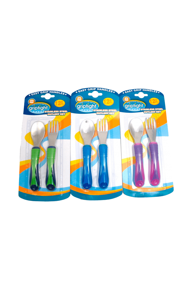 Griptight  Stainless Steel Cutlery Set (Colours May Vary)