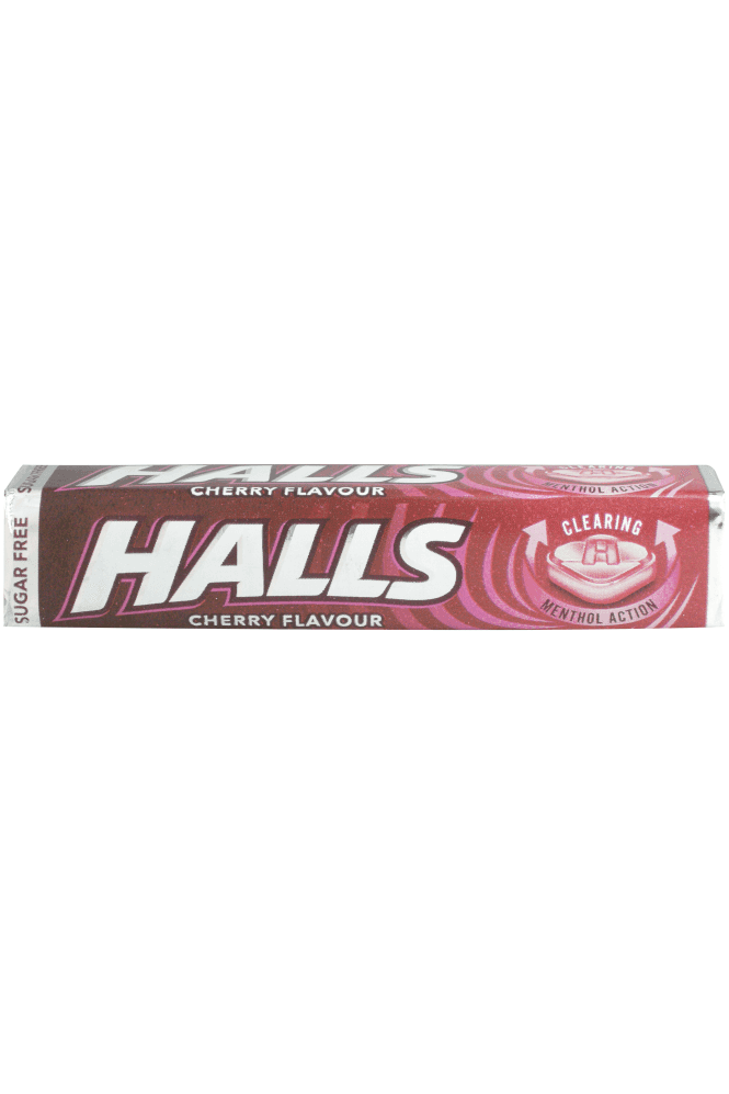 Halls  Mentho-Lyptus Cherry Flavoured Sugar Free 32g