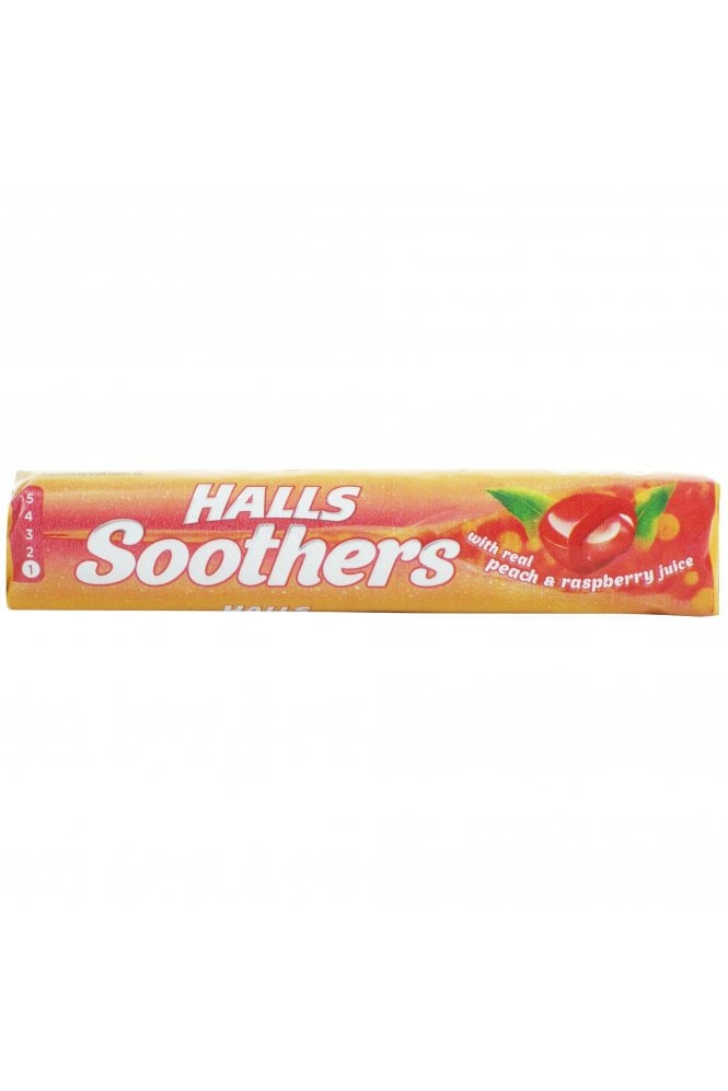 Halls  Soothers Peach & Raspberry 1 Pack