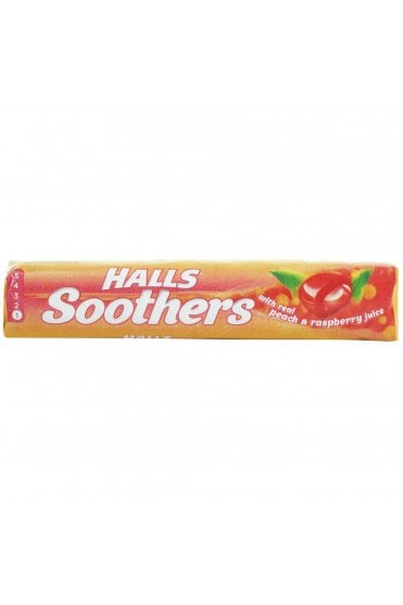 Halls Soothers Peach & Raspberry 1 Pack