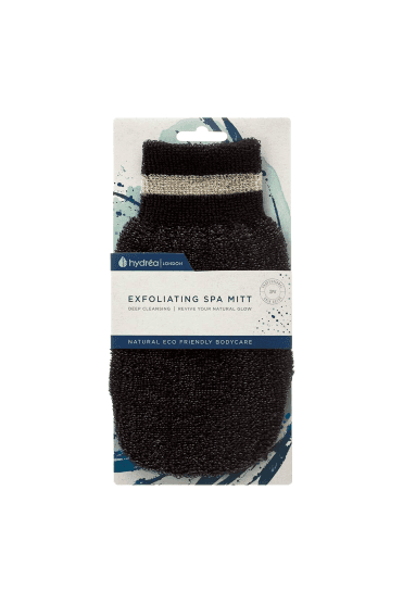 Hydrea London - Professional Exfoliating Spa Mitt Black