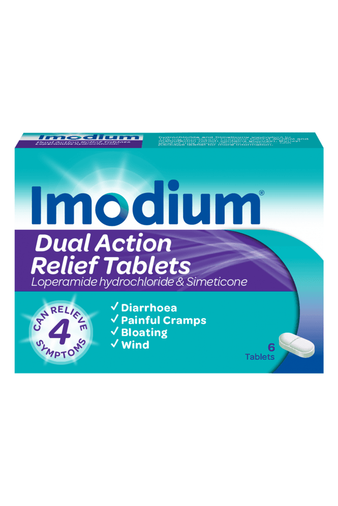 Imodium  Dual Action Relief 6 Tablets