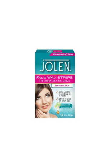 Jolen Sensitive Skin Facial Wax Strips 16