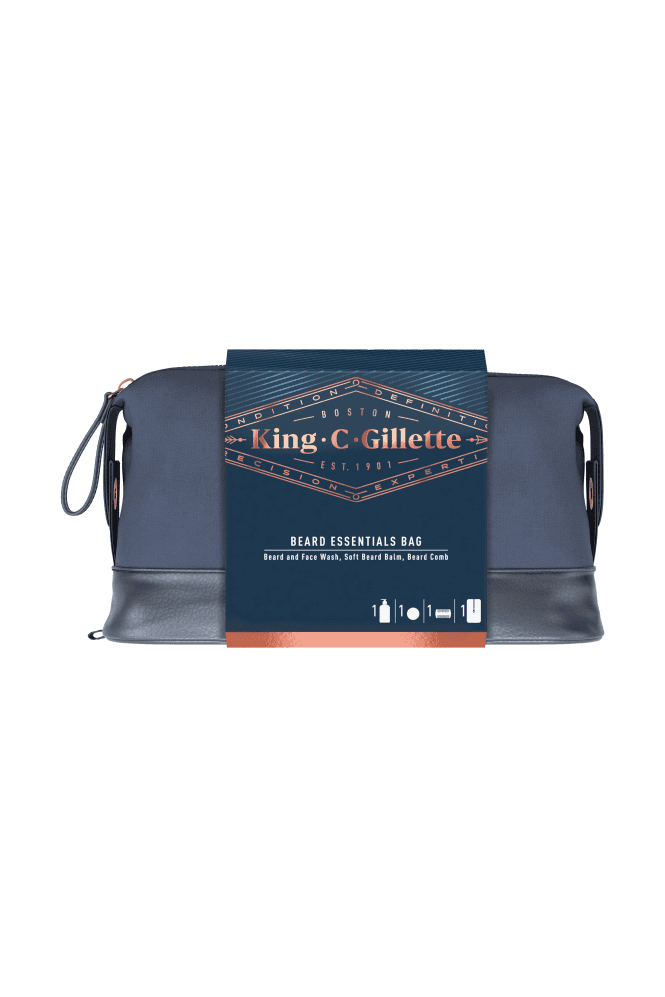 Gillette King C  Beard Essentials Bag Gift Set