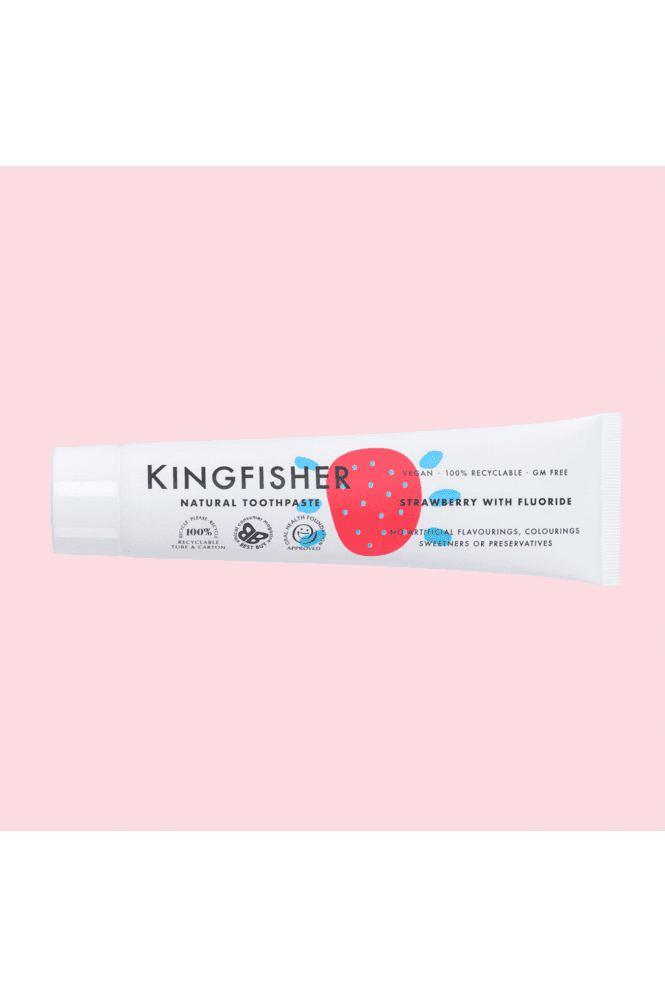 Kingfisher  Children's Natural Toothpaste - Strawberry with Fluoride 100ml