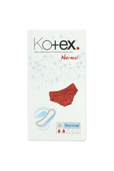 Kotex Comfortable & Silky Soft Panty Liners Normal 35 Liners