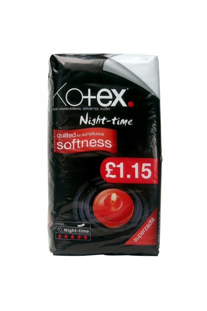 Kotex  Maxi Sanitary Towels Night Time 10 Towels