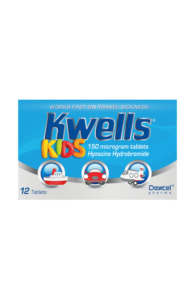 Kwells  Kids 150 Microgram Travel Sickness 12 Tablets