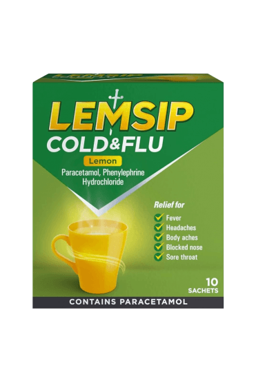 Lemsip Cold & Flu Lemon - 10 Sachets